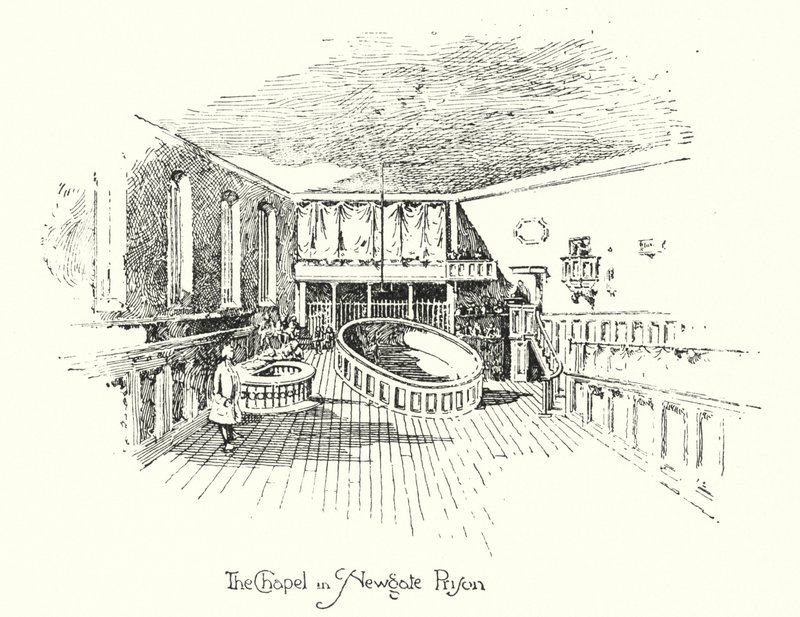 La Chapelle, Prison de Newgate, Londres - Herbert (after) Railton