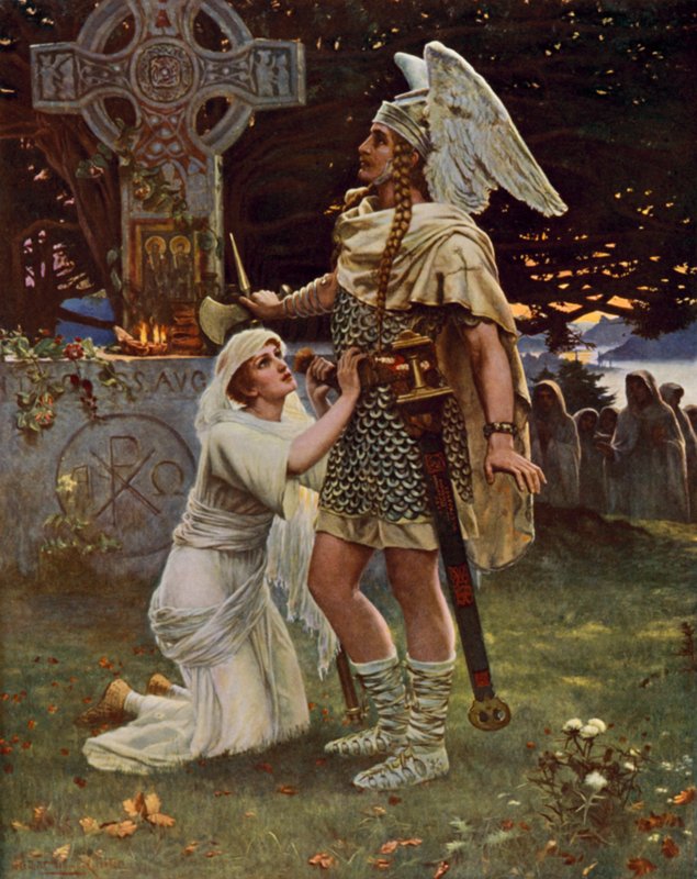 Sir Galahad - Herbert Gustave after Schmalz