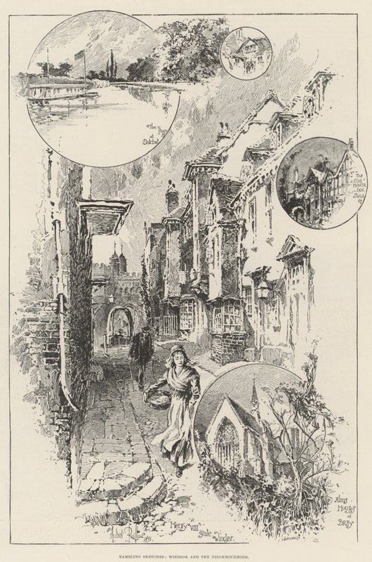 Croquis de promenade, Windsor et les environs - Herbert Railton