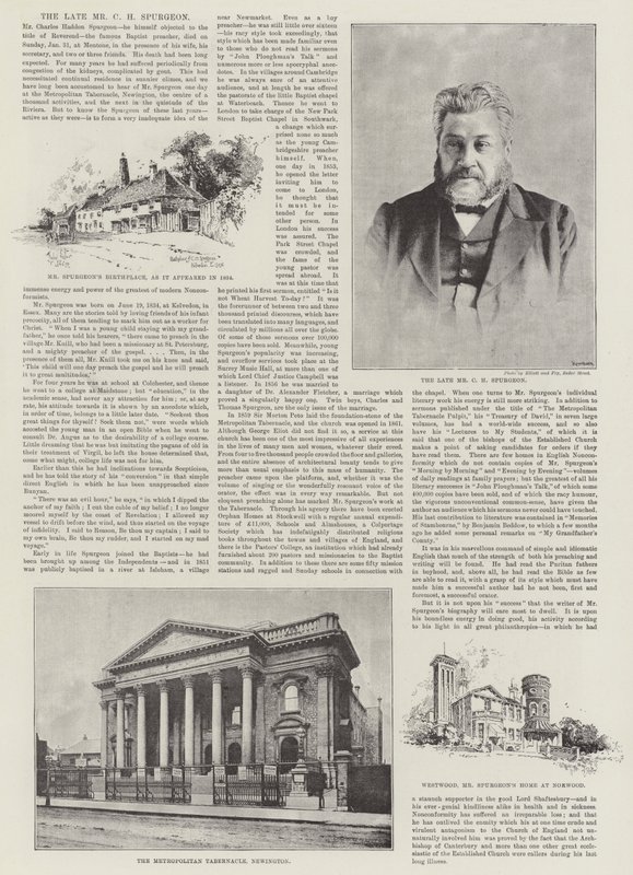 Le défunt M. C. H. Spurgeon - Herbert Railton