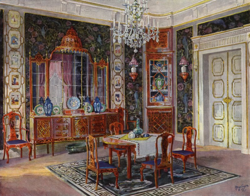 Salle à manger (lithographie en couleur) - Hermann Gerson