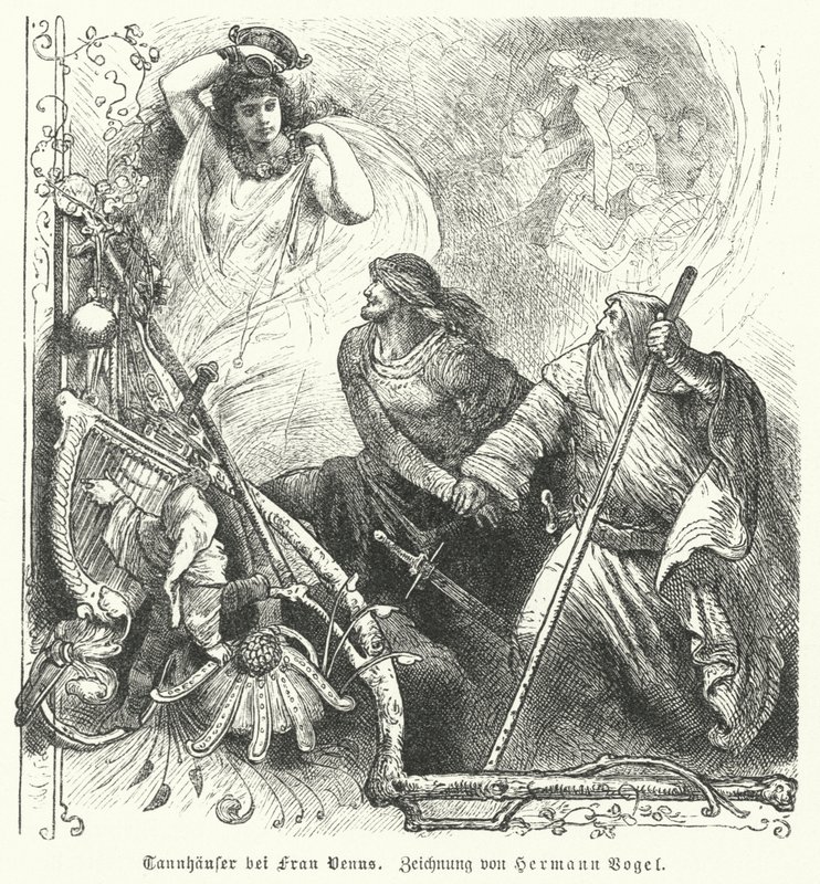 Tannhäuser avec Vénus - Hermann Vogel