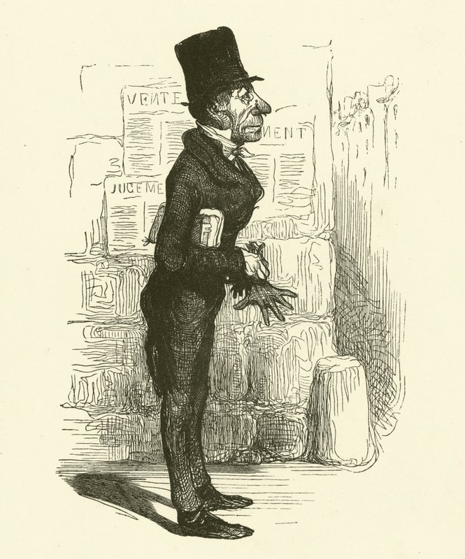 Le petit avocat - Honore (after) Daumier