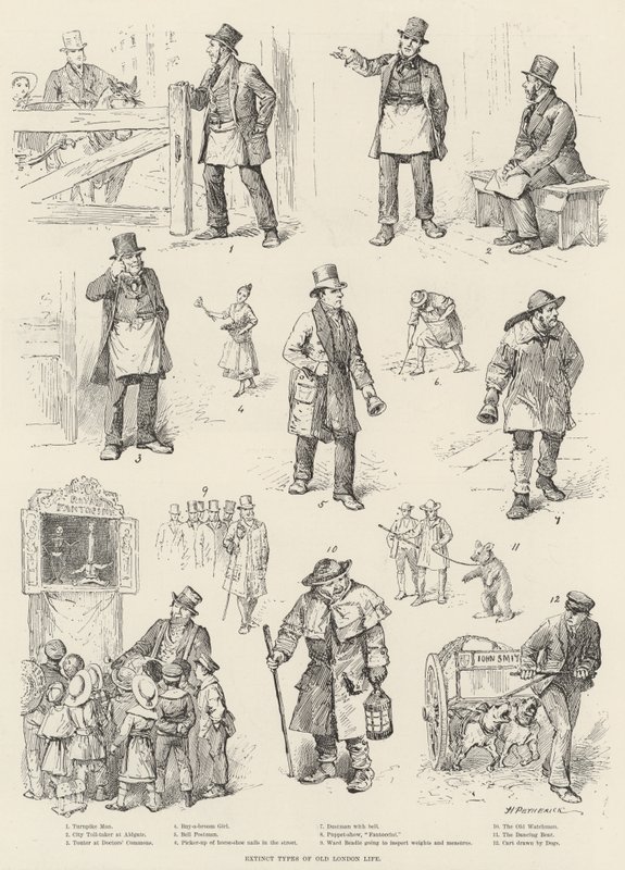Types éteints de la vieille vie londonienne - Horace Petherick