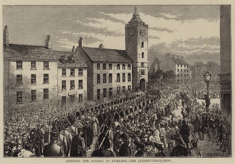Ouverture des assises à Stirling, la procession des juges - Horatio Gordon Robley