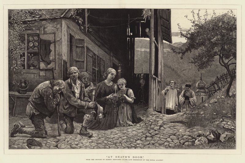 À la porte de la mort - Hubert von Herkomer