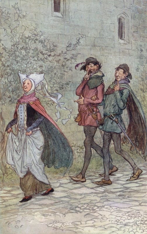 Illustration pour Les Joyeuses Commères de Windsor - Hugh Thomson