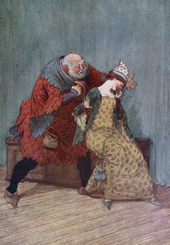 Illustration pour Les Joyeuses Commères de Windsor - Hugh Thomson
