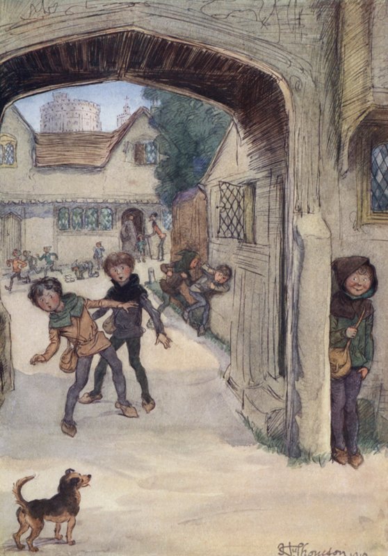 Illustration pour Les Joyeuses Commères de Windsor - Hugh Thomson