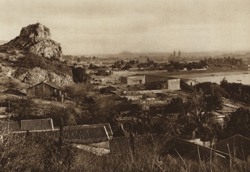 Mexique : Le port de Mazatlan (photo n/b) - Hugo Brehme