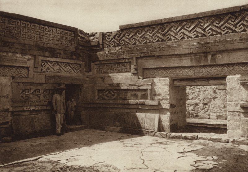 Mexique : Ruines de Mitla (photo n/b) - Hugo Brehme