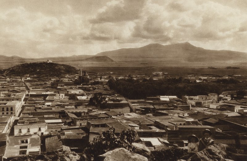Mexique : Vue de Toluca (photo n/b) - Hugo Brehme