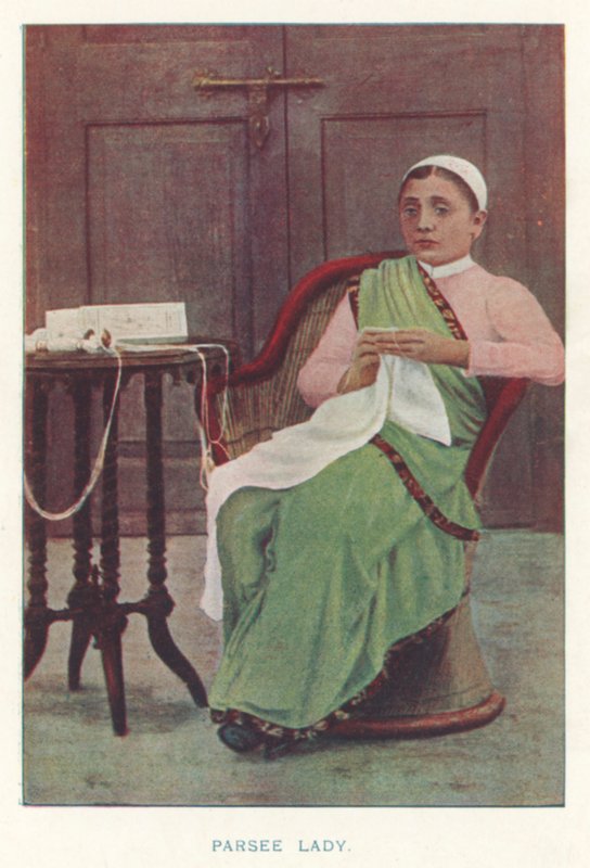 Indigènes indiens : Dame parsie - Indian photographer