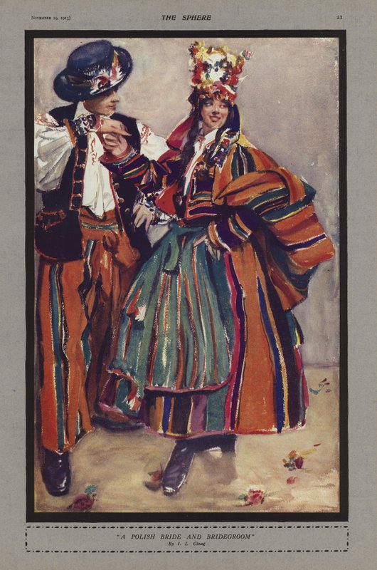 Une mariée et un marié polonais - Isobel Lilian Gloag
