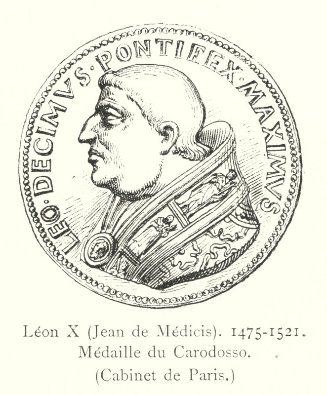 Léon X, Jean de Médicis, 1475-1521, Médaille du Carodosso, Cabinet de Paris - Italian School