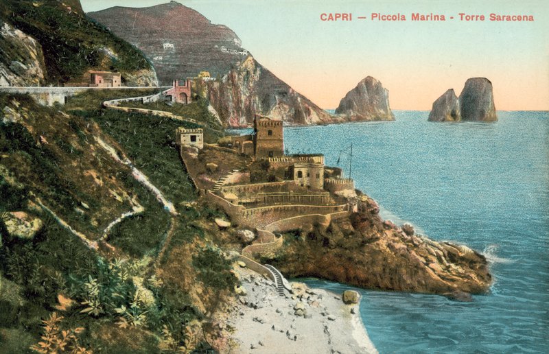 Capri, Italie, Piccola Marina, Torre Saracena - Italian Photographer