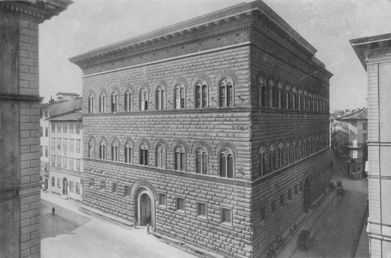 Florence, Palazzo Strozzi (photo n/b) - Italian Photographer