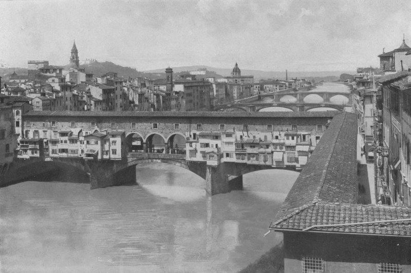 Florence, Vue des trois ponts (photo n/b) - Italian Photographer