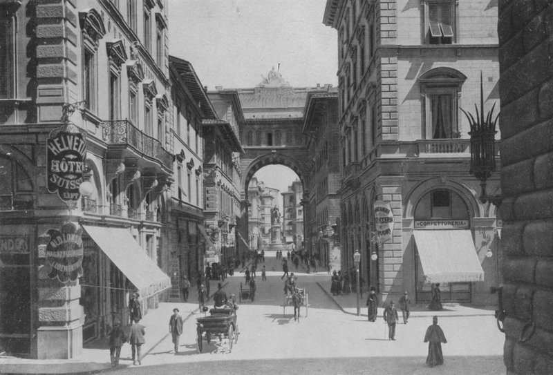 Florence, Via Strozzi - Italian Photographer