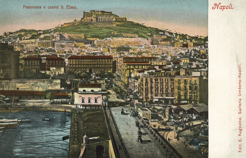 Naples, Italie, Panorama, Castel Sant