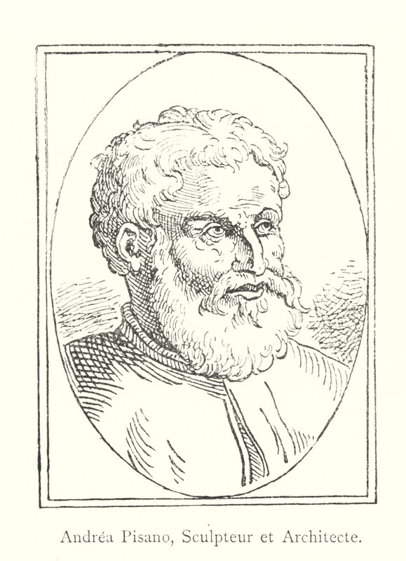 Andrea Pisano, Sculpteur et Architecte (gravure) - Italian School