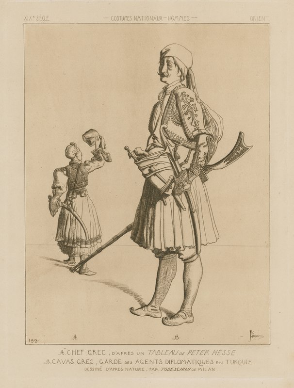 Costumes grecs du XIXe siècle - Italian School