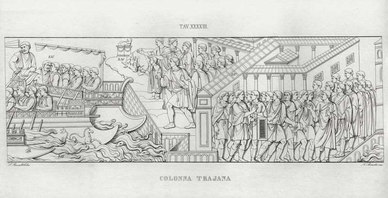 La Colonne Trajane - Italian School