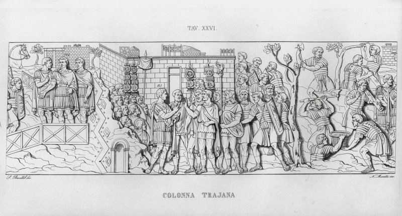 La Colonne Trajane (gravure) - Italian School
