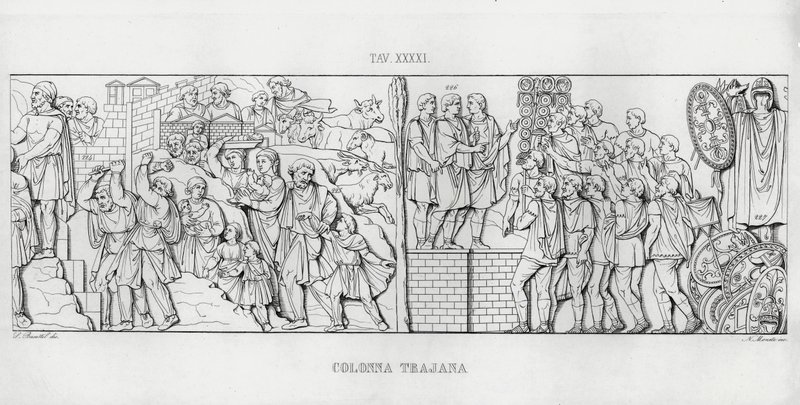 La Colonne Trajane - Italian School