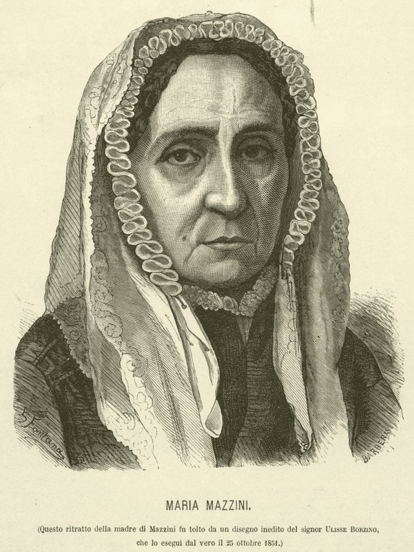 Maria Mazzini (gravure) - Italian School