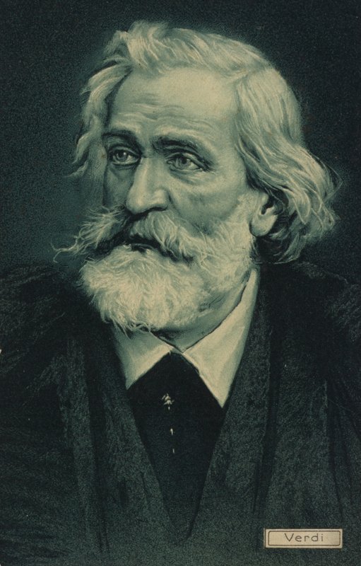 Portrait de Giuseppe Verdi - Italian School