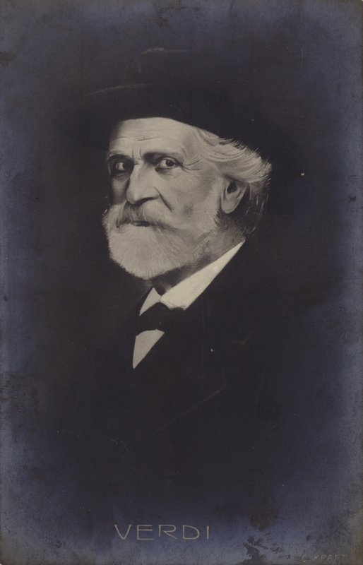 Portrait de Giuseppe Verdi - Italian School