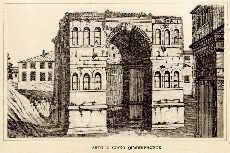 Rome : Arco Di Giano Quadrifronte - Italian School