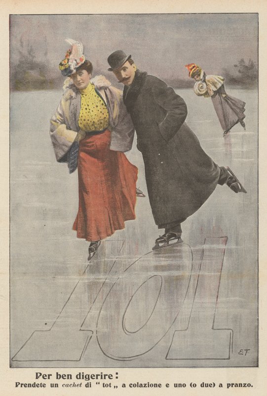 Bien digérer (litho couleur) - Italian School