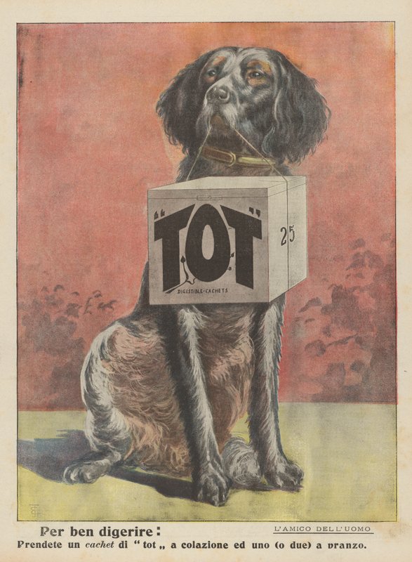 Bien digérer (litho couleur) - Italian School