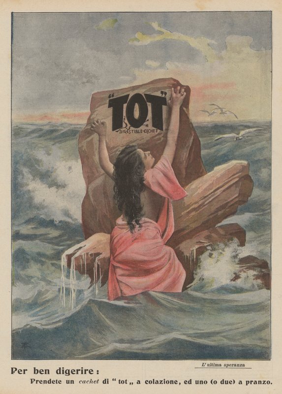 Tot Digestible Cachet (colour litho) - Italian School