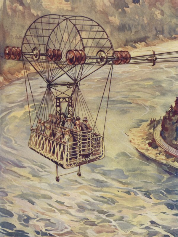 Traversée des chutes du Niagara en téléphérique - J. Allen Shuffrey