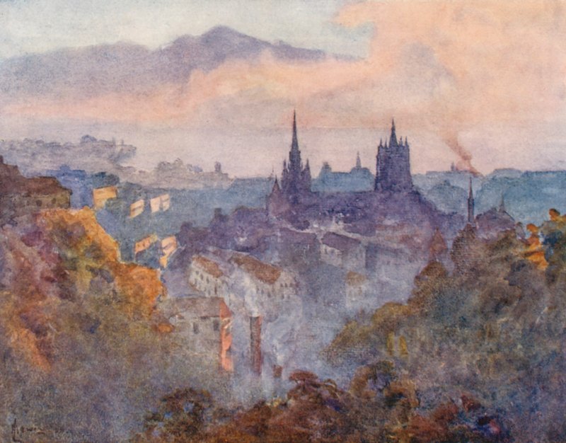 Lausanne depuis le Signal - J. Hardwicke Lewis