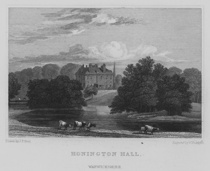 Honington Hall, Warwickshire (gravure) - John Preston Neale