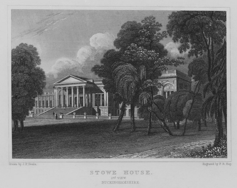 Maison de Stowe, 2ème Vue, Buckinghamshire - John Preston Neale