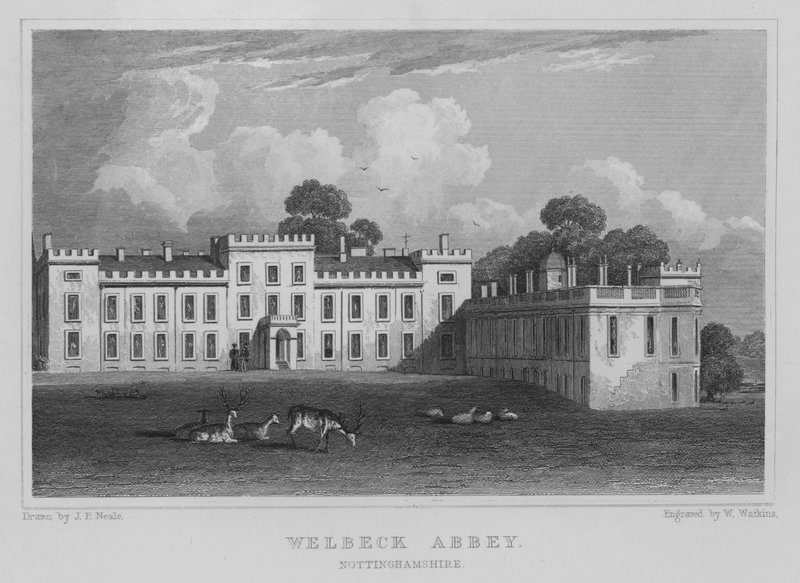 Abbaye de Welbeck, Nottinghamshire - John Preston Neale