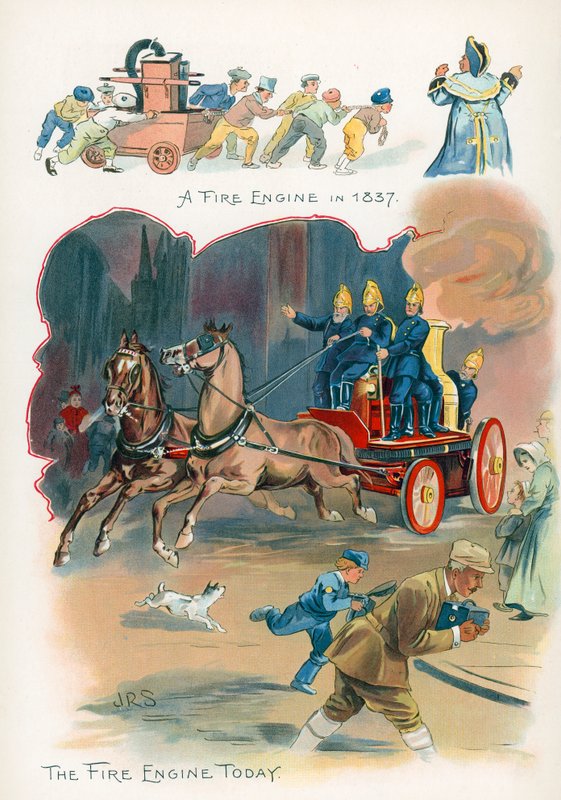 Pompiers, avant et maintenant - J. R. Sinclair