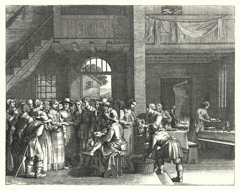 La fête de fiançailles (gravure) - Jacques Stella