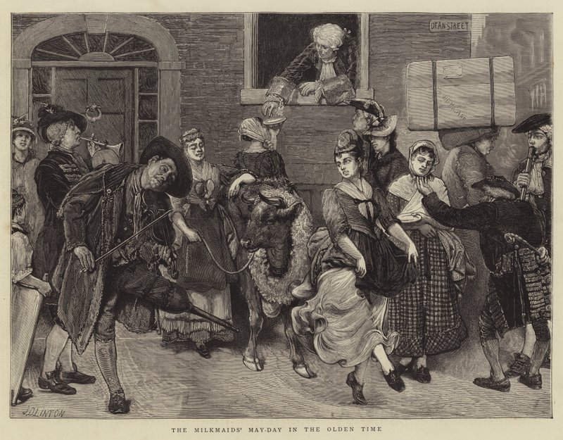 Le May-Day des laitières dans le temps ancien - James Dromgole Linton
