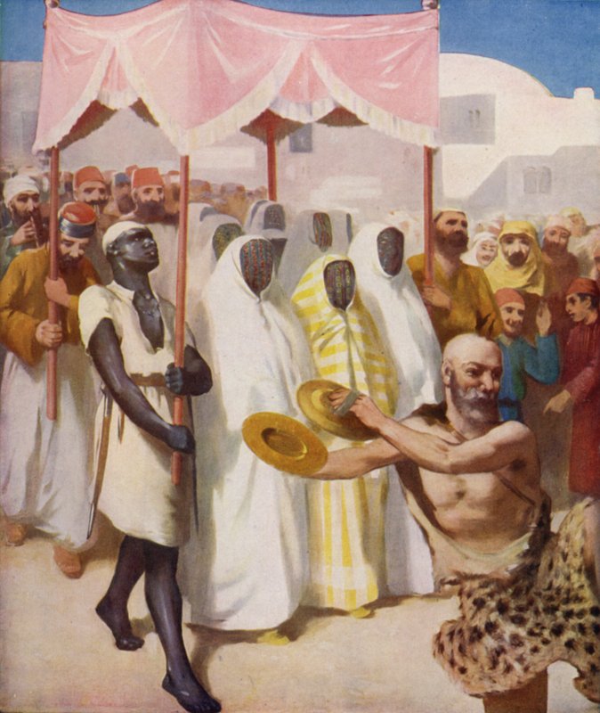 Une procession de mariée en ville - James Clark