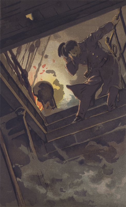 Le Commandant Hirose cherchant l