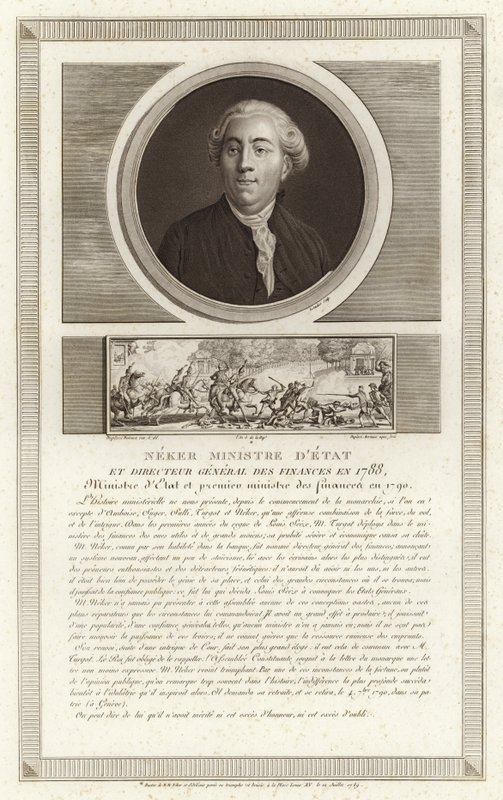 Portrait de Jacques Necker - Jean Duplessi Bertaux