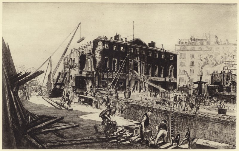 Démolition de Devonshire House - Job Nixon