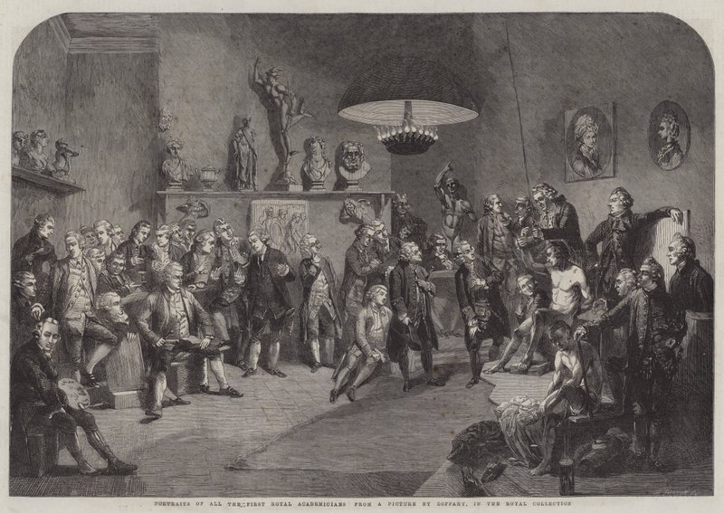 Portraits de tous les Premiers Académiciens Royaux - Johan Joseph Zoffany
