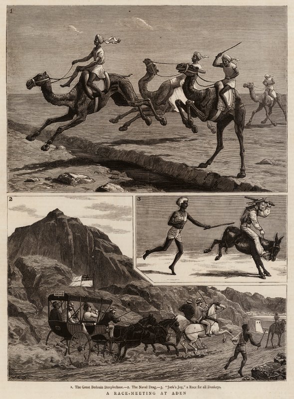 Une réunion de course à Aden - John Charles Dollman
